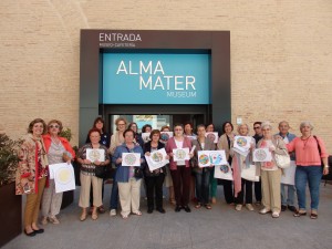 Grupo de la Universidad Popular de Zaragoza, en las I Jornadas de Resiliarte. Junio de 2017.